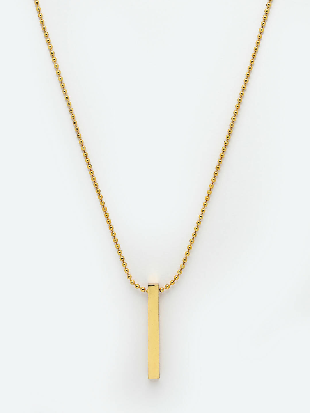 NVR Men Gold-Polished Geomatric Pendent With Chain | Swadesiicart