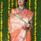 Jyoti Fashion Women's Peach Soft Handloom Silk Zari Woven Saree with Blouse | Swadesiicart