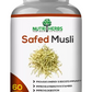 Nutriherbs Organic Safed Musli - 60 Capsules