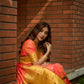 Jyoti Fashion Women's Coral Paithani Silk Zari Woven Saree with Blouse | Swadesiicart