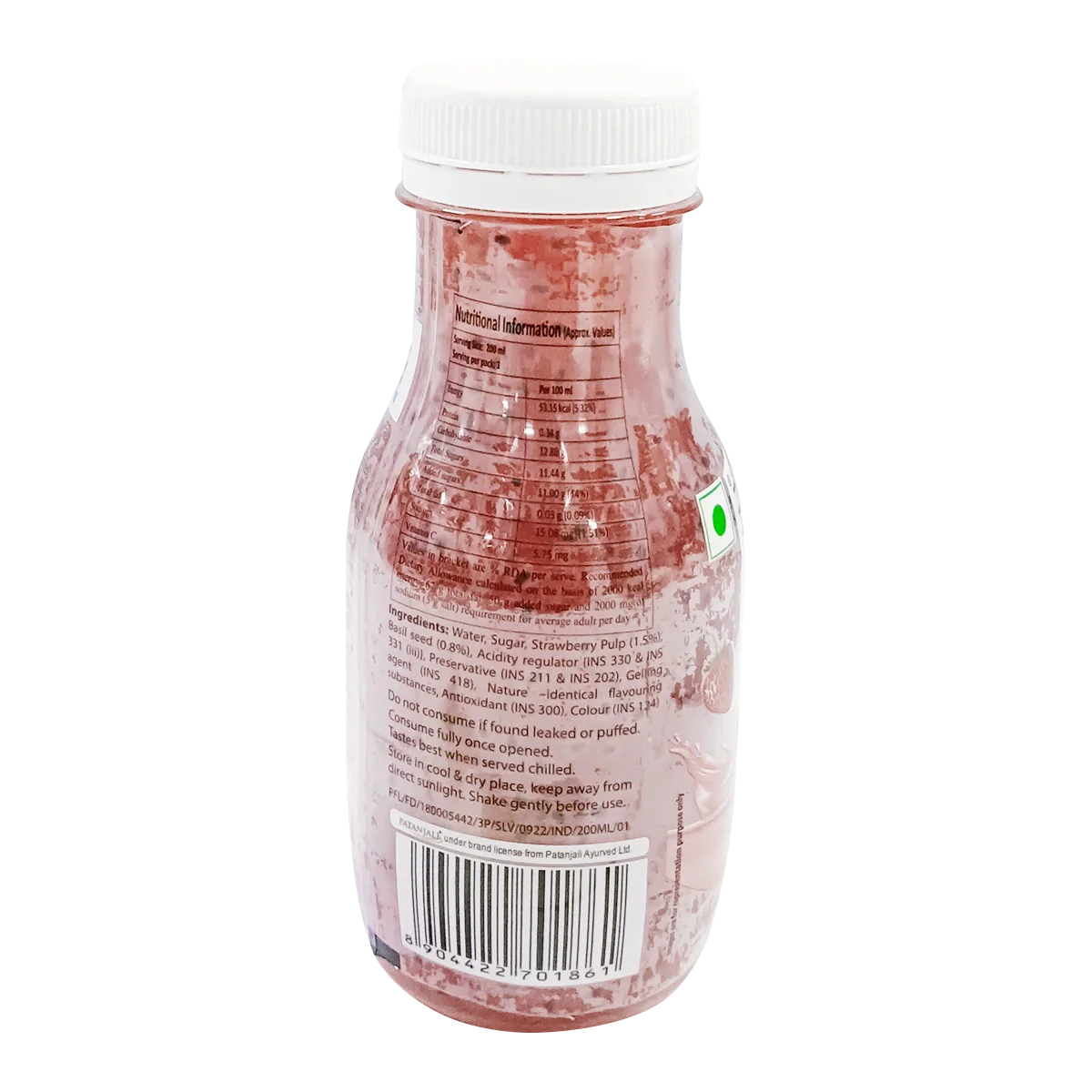 Patanjali Strawberry Basil Drink | Swadesiicart