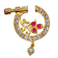 AD Ruby Designer Floral Nose Ring | Swadesiicart