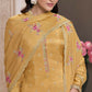 Anaita Yellow Silk Embroidered Stitched Salwar Suit