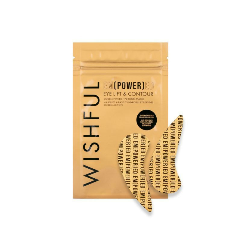 Wishful By Huda Beauty Empowered Eye Lift & Contour Double Peptide Hydrogel Masks - Korean Skincare | Swadesiicart