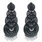 Mominos Fashion Johar Kamal Women's Latest Design Black Color Earrings - Mominos Fashion