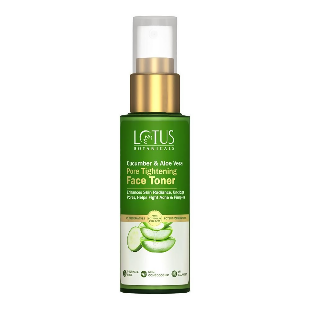 Lotus Botanicals Cucumber & Aloe Vera Pore Tightening Face Tone | Swadesiicart