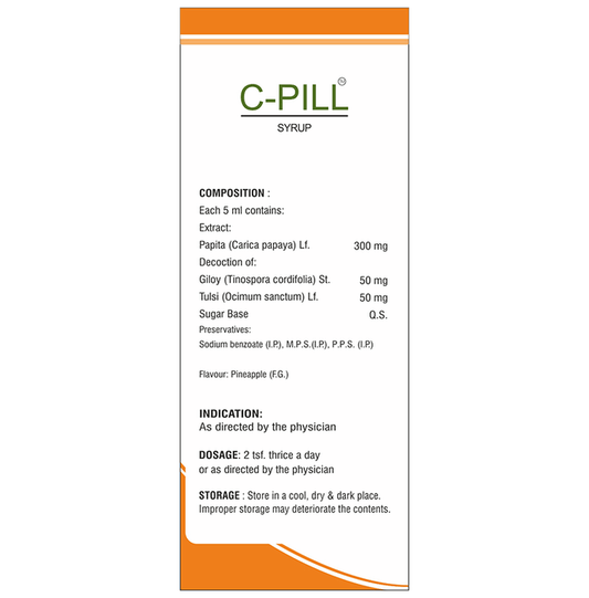 SDH Naturals C-Pill Syrup | Swadesiicart