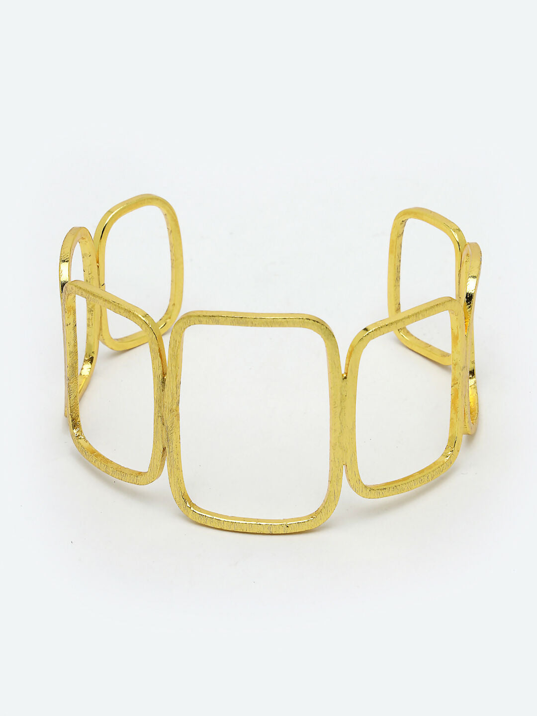 NVR Women Gold-Polished Western Cuff Bracelet - Swadesiicart