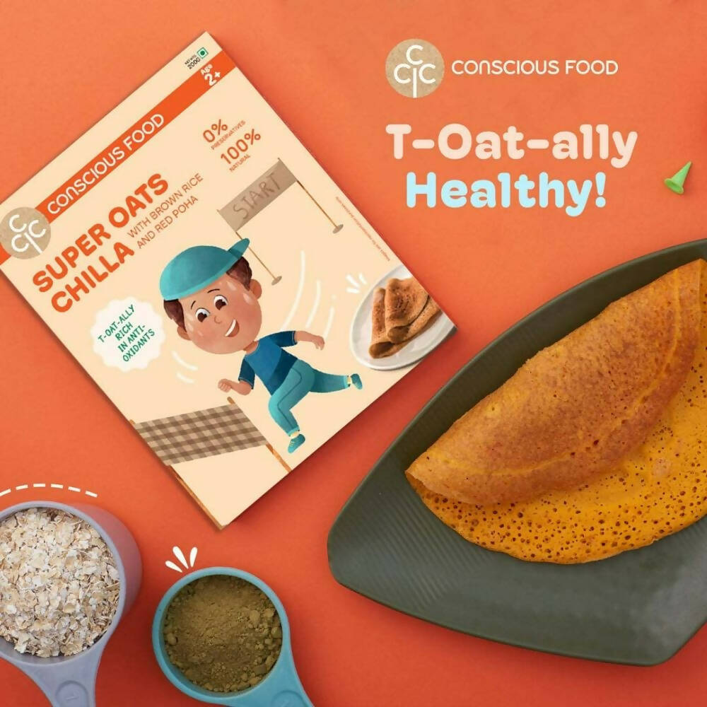 Conscious Food Super Oats Chilla - Swadesiicart