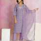 Ethnic Festive Wear Viscose Chanderi Onion Pink Stitched Suit With Dupatta - Tanisha | Swadesiicart