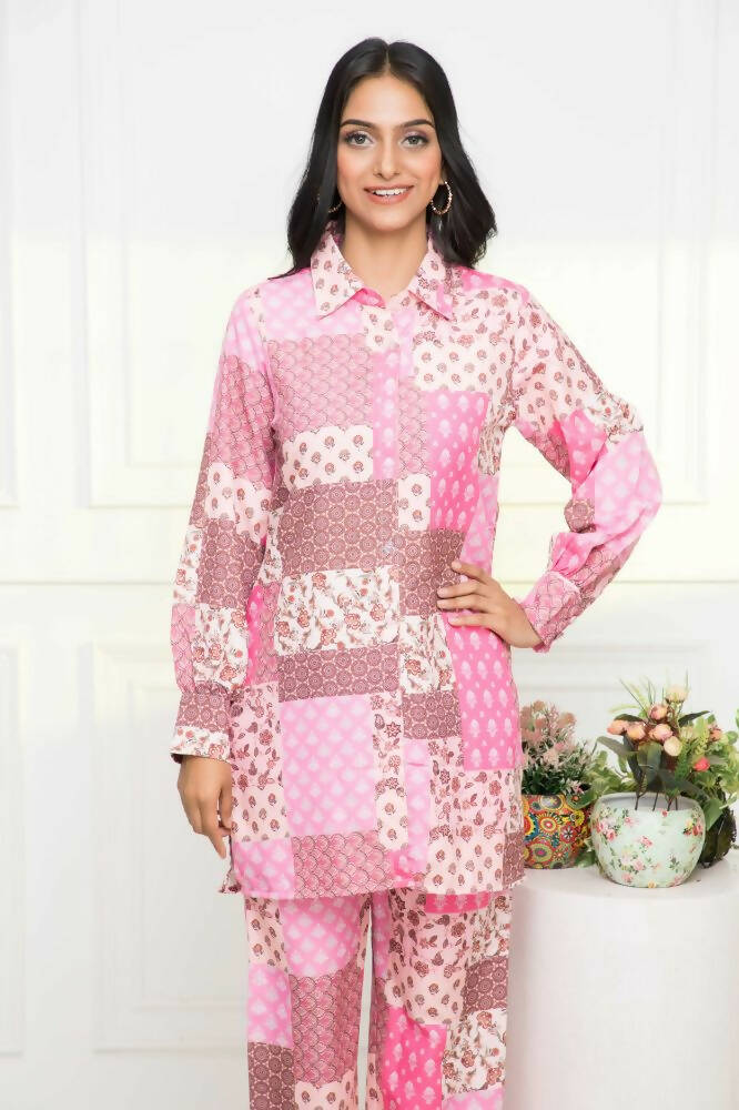 Myshka Multi-Printed Women Bling & Sparkly Co-Ords - Swadesiicart