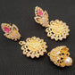 AD Rubies Designer 4 in 1 Temple Earrings | Swadesiicart