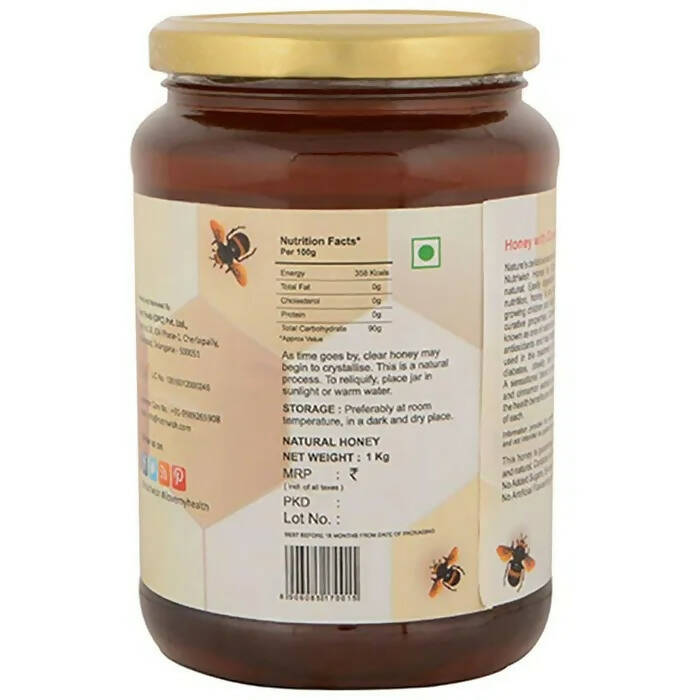 Nutriwish 100% Pure Organic Honey Cinnamon - Swadesiicart