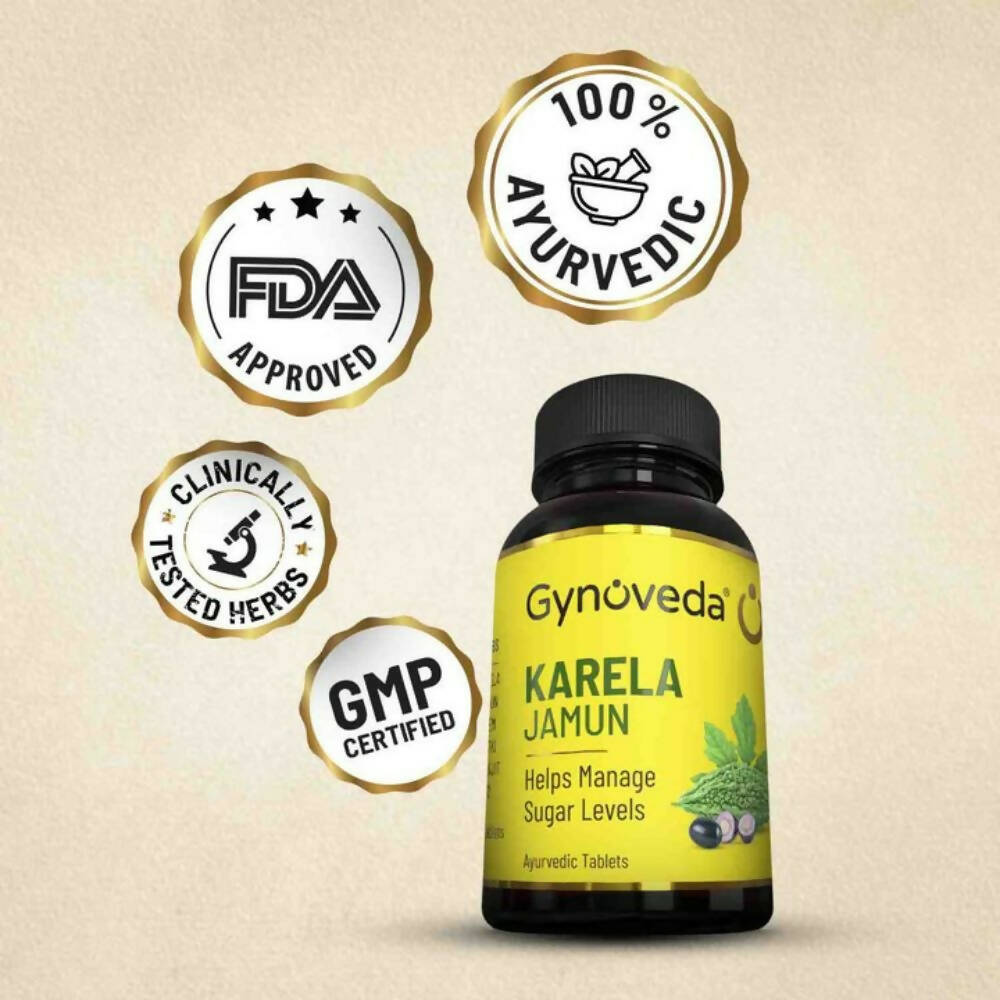 Gynoveda Karela Jamun Tablets | Swadesiicart