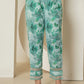 Yufta Sea Green Cotton Schiffli Co-Ord Set With Lace Detailing - Swadesiicart