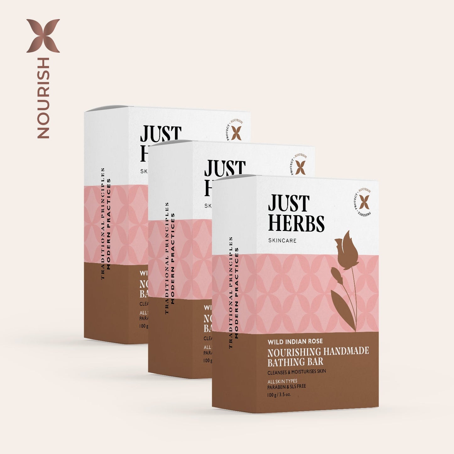 Wild Indian Rose Nourishing Handmade Bathing Bar