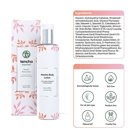 Tencha Essentials Matcha Body Lotion | Swadesiicart