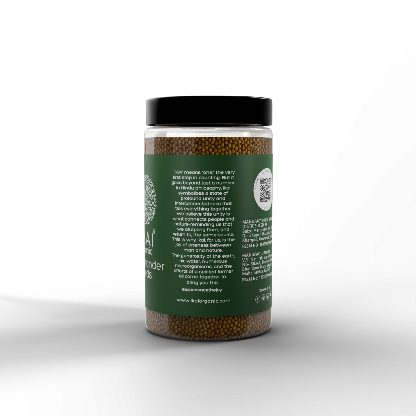 3 - Organic Coriander Seeds - 50g