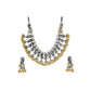 Parrot Design Choker Necklace Set With Golden Ghungoo