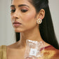 Nuyug 22K Gold-Plated Pink Kundan Studded & Beaded Floral Shaped Studs | Swadesiicart