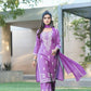 BulBul Meher Purple Rayon Kurta Set with Dupatta - Swadesiicart