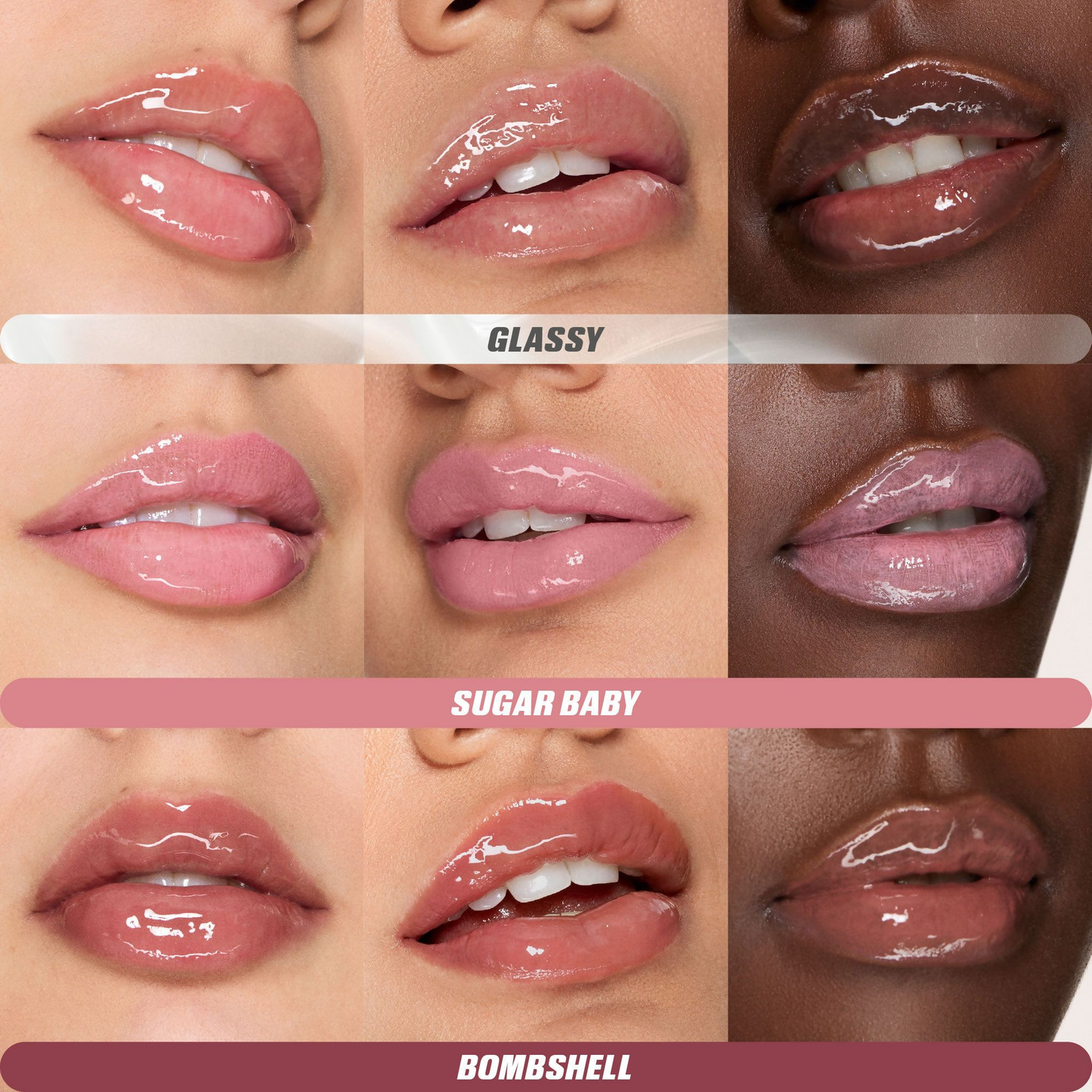 Huda Beauty Glossiest Gloss Trio | Swadesiicart