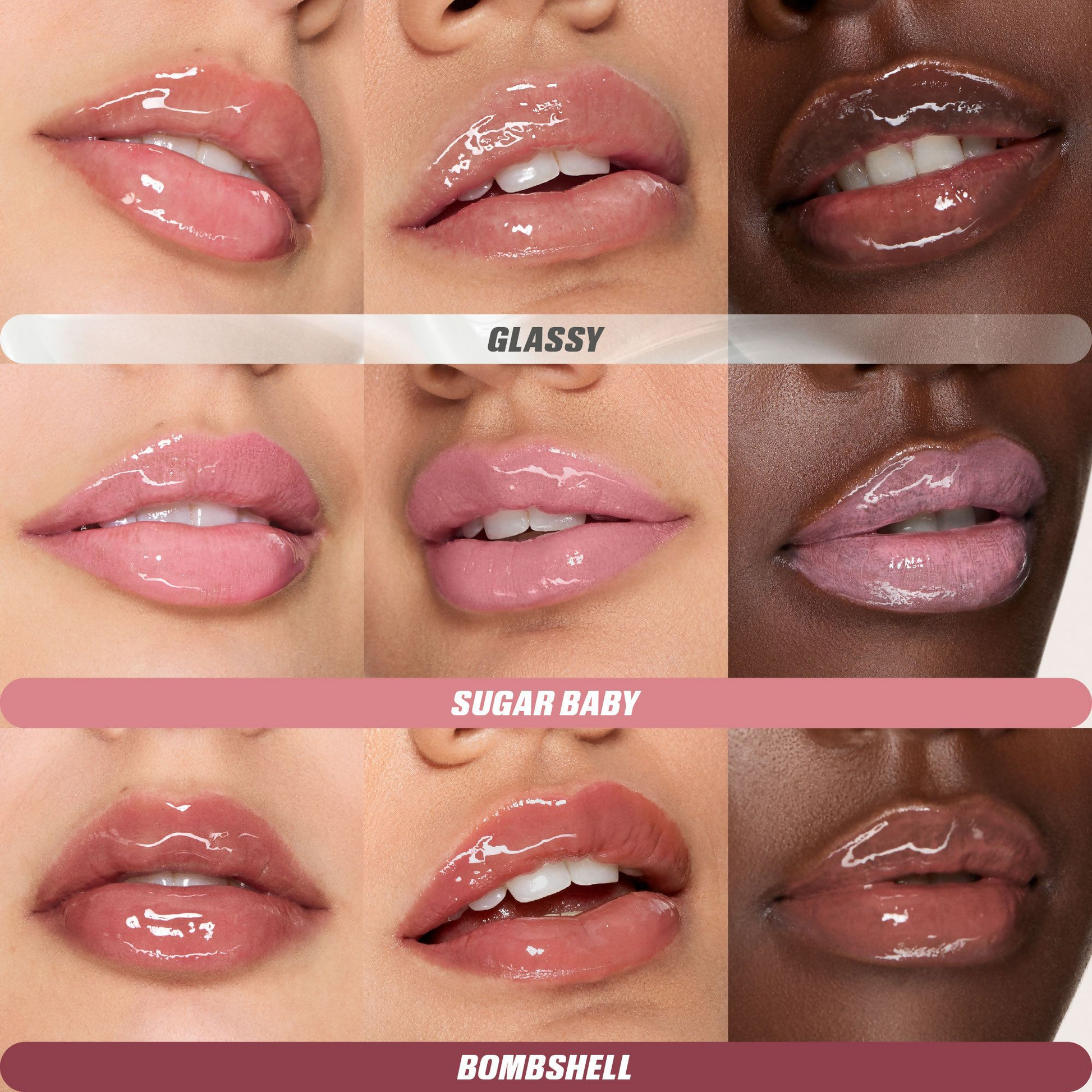Huda Beauty Glossiest Gloss Trio | Swadesiicart