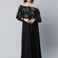 Ahalyaa Women Crepe Printed Black Dress | Swadesiicart