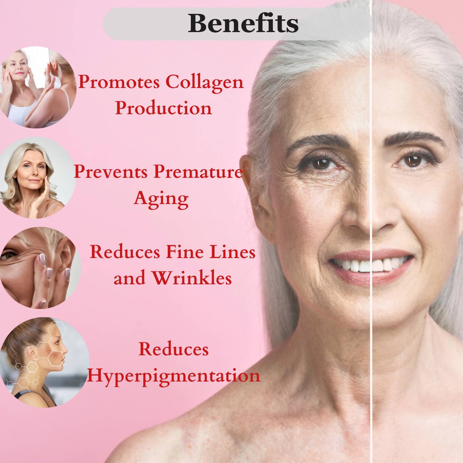 Dermistry Anti Aging Intense Nourishing Night Cream & Instant Intense Face Lift Serum - Swadesiicart