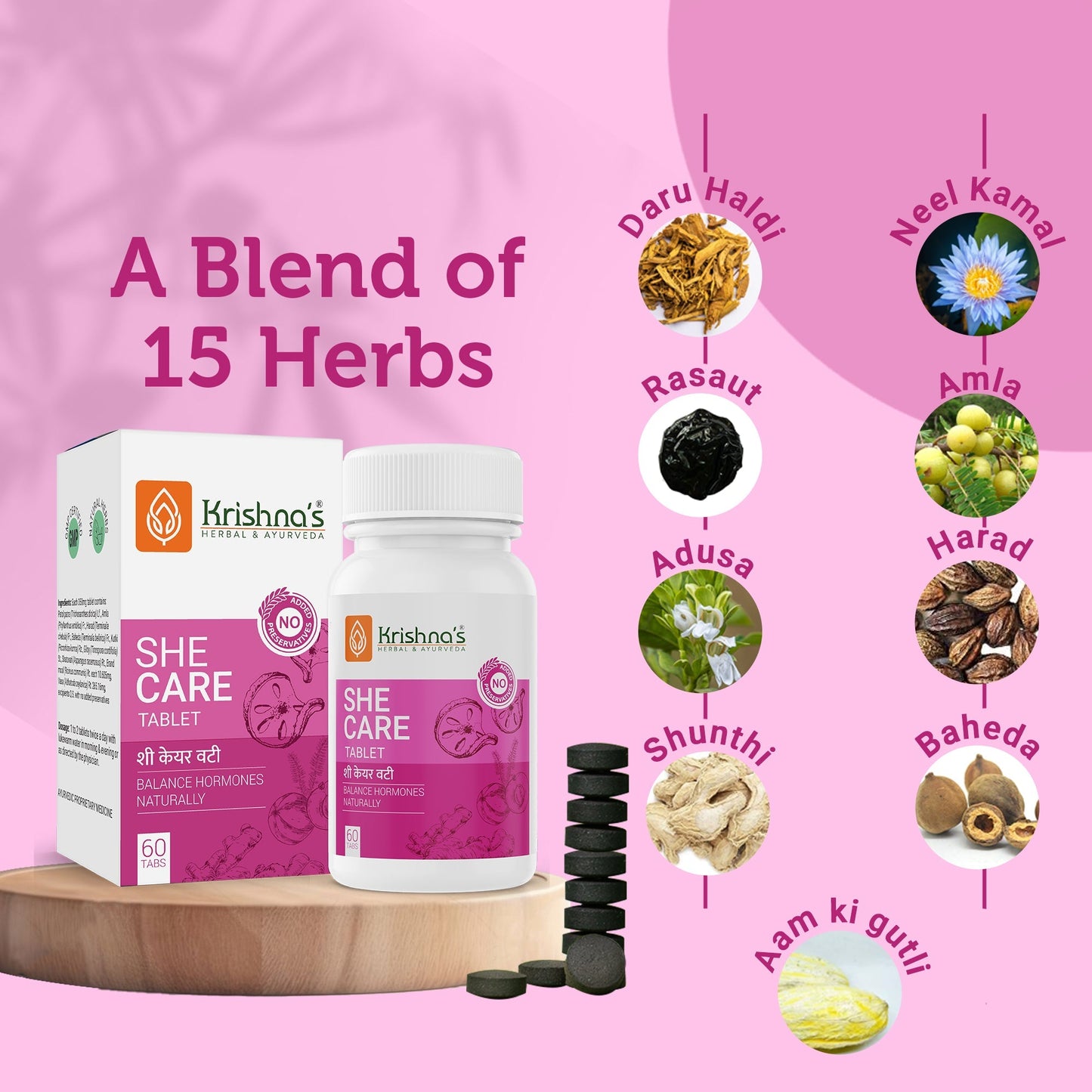 Krishna'S Herbal & Ayurveda She Care Tablets | Swadesiicart