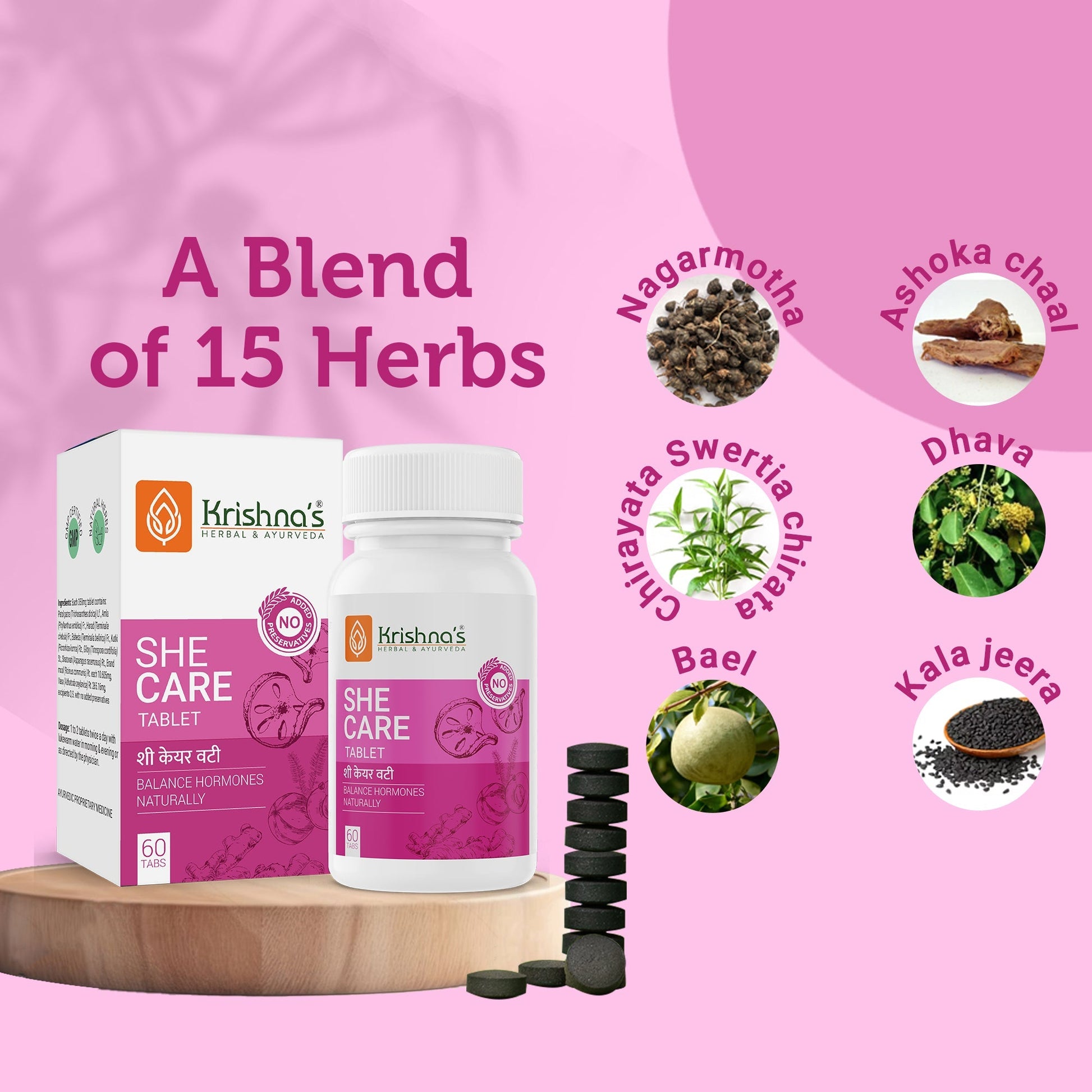Krishna'S Herbal & Ayurveda She Care Tablets | Swadesiicart