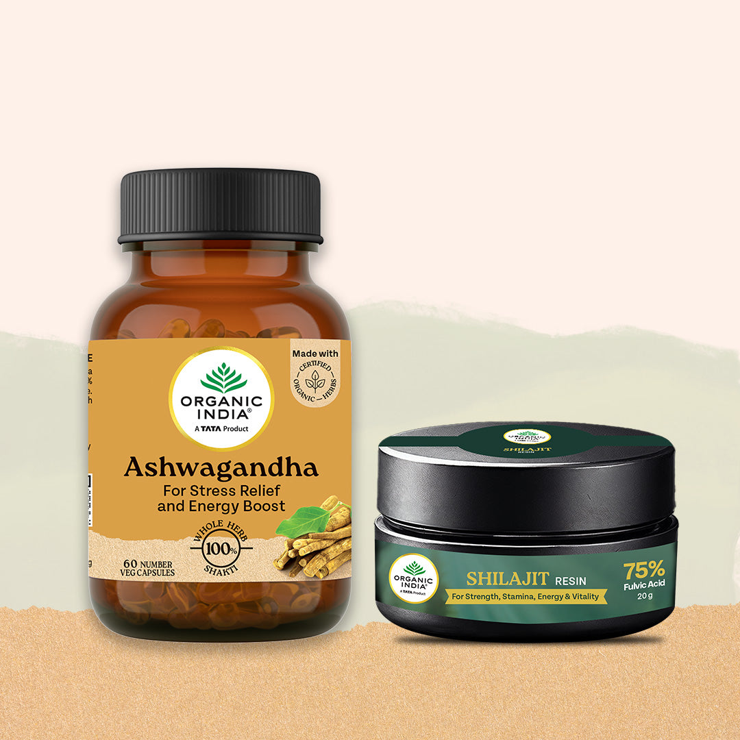 Ashwagandha Capsules & Shilajit Resin Combo