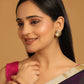 Nuyug 22K Gold-Plated Floral Motif Stud Earrings | Swadesiicart