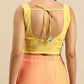 Ahalyaa Women's Traditional Semi Stitch Saree - Yellow | Swadesiicart
