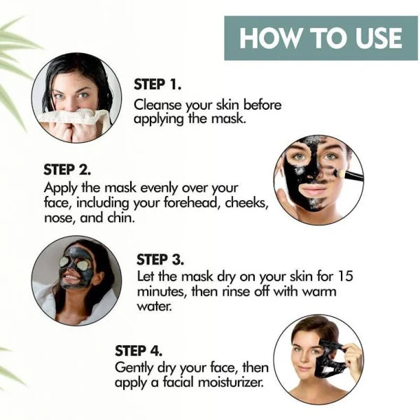 Nuerma Science Charcoal Face Mask | Deep Cleanse and Exfoliates | Swadesiicart