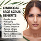 Nuerma Science Charcoal Face Scrub | Remove Dead Skin Cells & Cleanse Deeply | Swadesiicart