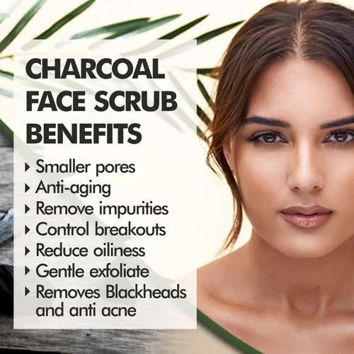 Nuerma Science Charcoal Face Scrub | Remove Dead Skin Cells & Cleanse Deeply | Swadesiicart