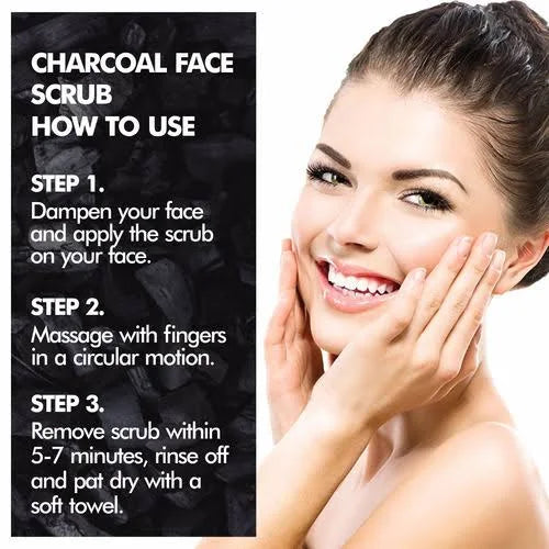 Nuerma Science Charcoal Face Scrub | Remove Dead Skin Cells & Cleanse Deeply | Swadesiicart