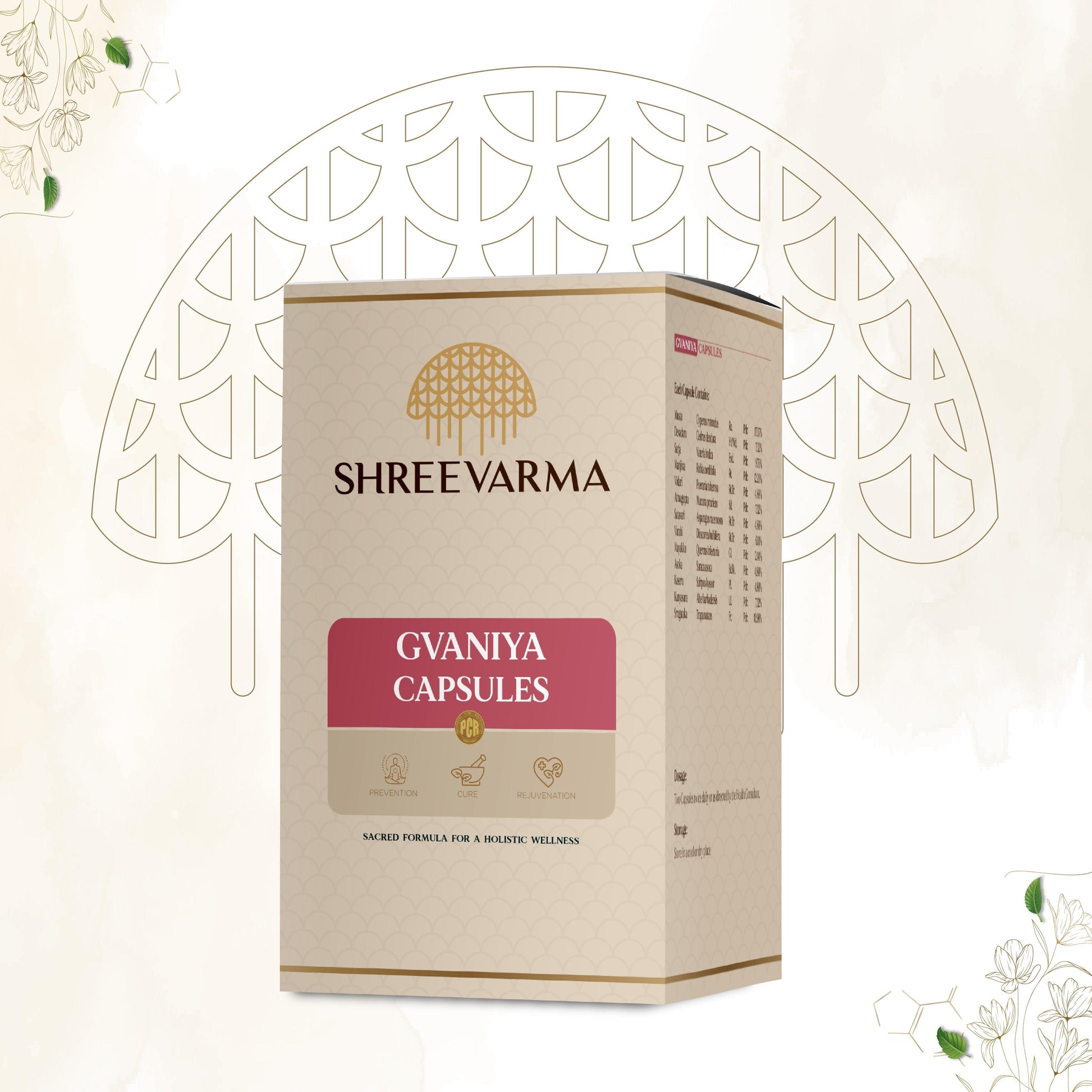 Shreevarma Gvaniya Capsules Men & Women’S Wellness - Swadesiicart
