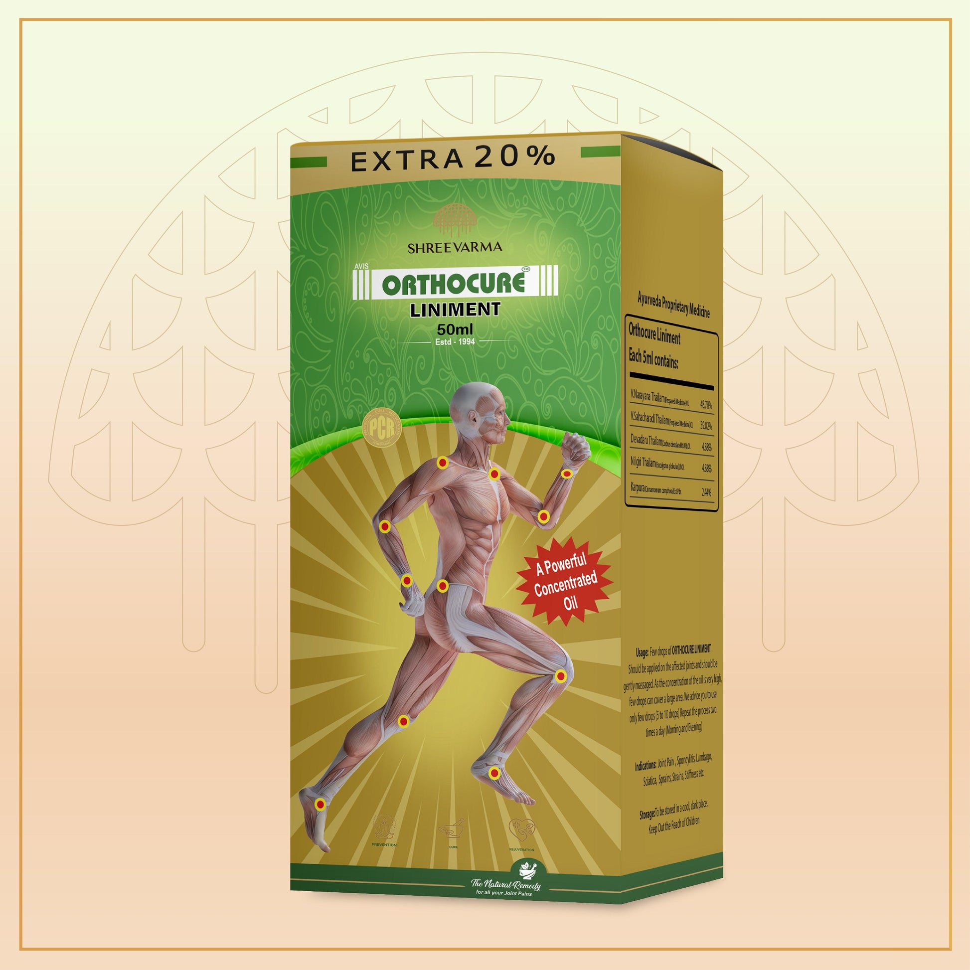 Shreevarma Orthocure Liniment Oil | Swadesiicart