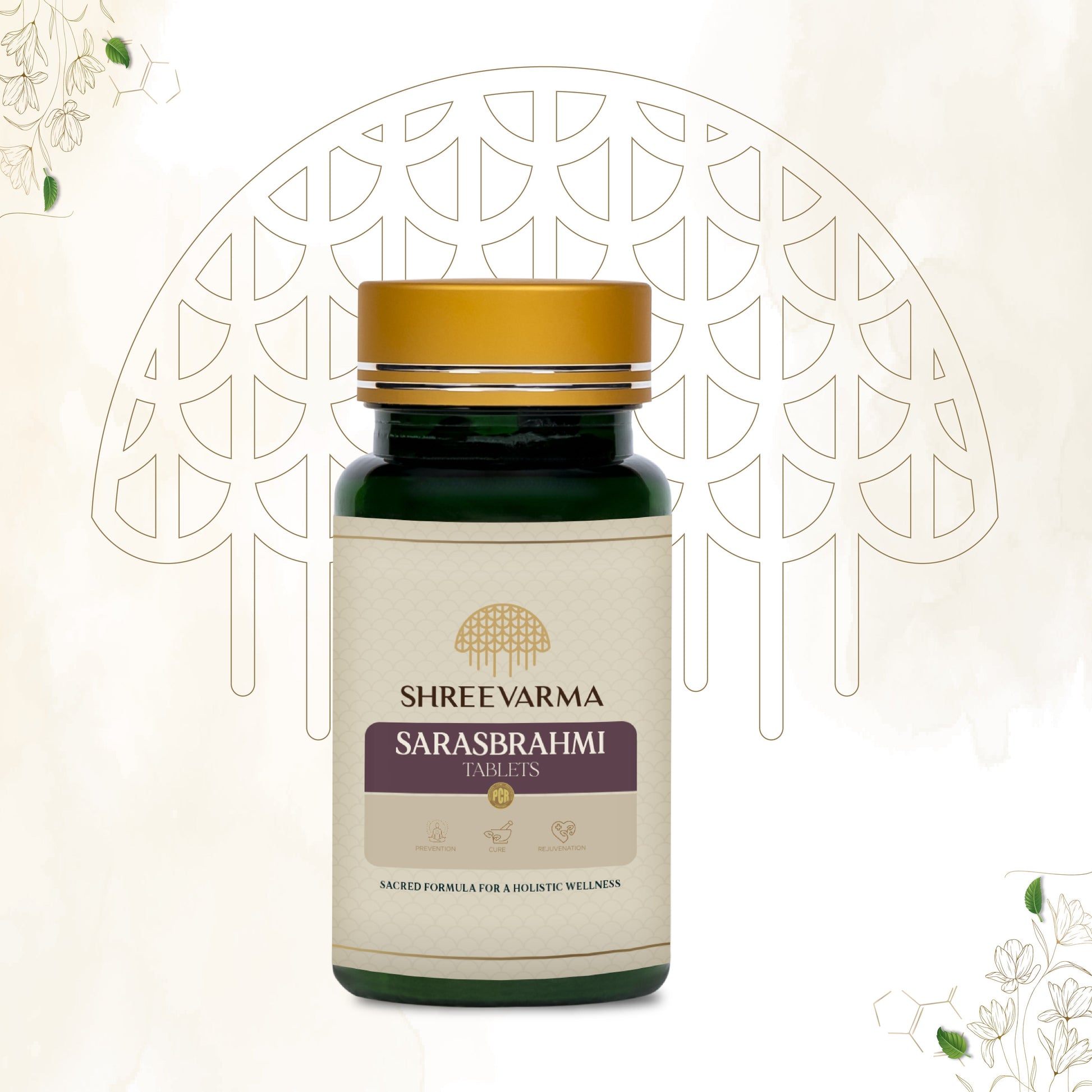 Shreevarma Saras Brahmi Tablets | Swadesiicart