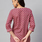 Miravan Women's Floral Printed Pure Cotton Kurti - Swadesiicart