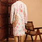 Off White Cotton Printed Chikankari Embroidery Work Kurta - Mahotsav | Swadesiicart