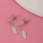 Rose Gold-Polished Dangling Chain Drop Earring - Wahe Jewels - Swadesiicart