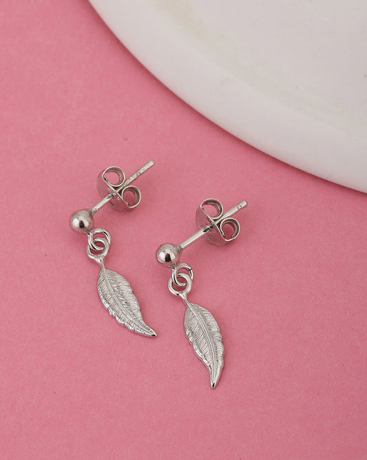 Rose Gold-Polished Dangling Chain Drop Earring - Wahe Jewels - Swadesiicart
