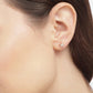 Premium Jewellery - Metallic & Pink Toned Cz Studded Silver - Plated Square Shaped Oxidised Drop Earrings - Wahe Jewels - Swadesiicart