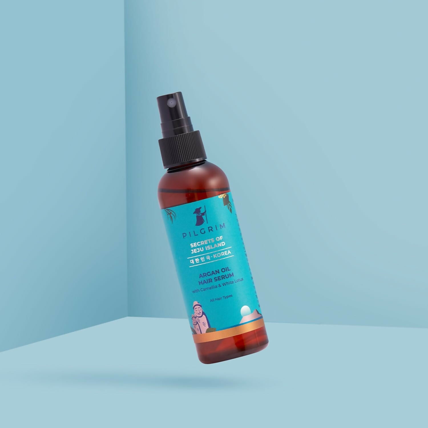Pilgrim Argan Oil Hair Serum For Dry Frizzy Hair, Hair Smoothing & Soft Hair - Swadesiicart