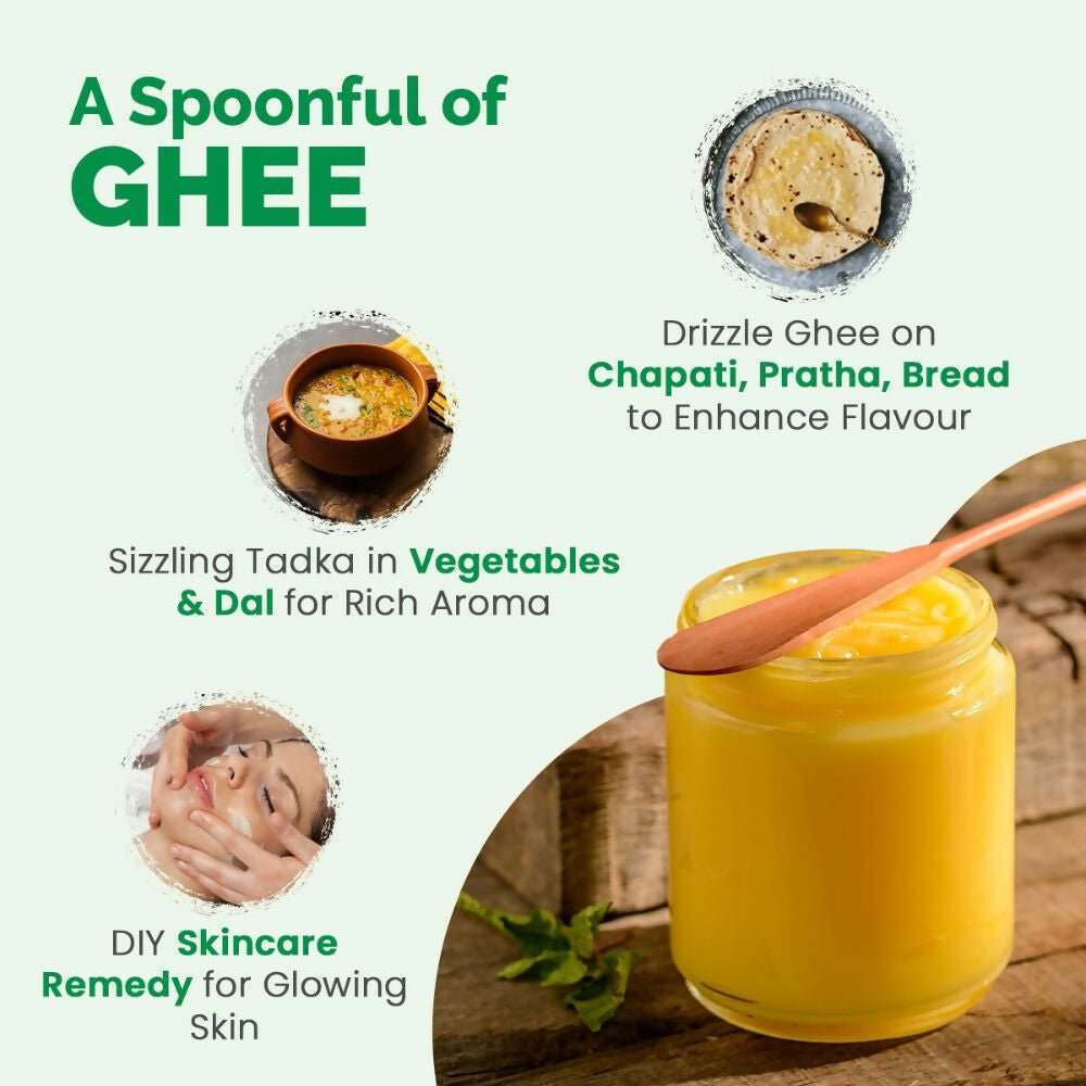Auric A2 Bilona Desi Cow Ghee - Pure Brijwasi Ghee - Bilona Curd Churned - Swadesiicart