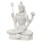 eCraftIndia White Polyresin Lord Shiva Statue - Swadesiicart