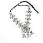 Mominos Fashion Johar Kamal Oxidised Silver-Plated Mirror Work Long Necklace Set - Swadesiicart